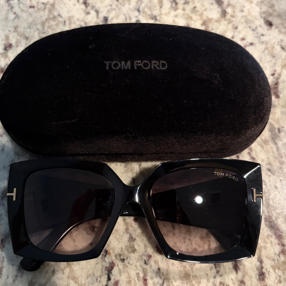 Tom Ford Black Oversized Sunglasses
